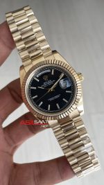 Rolex Day Date Siyah 228238 President 40mm Gold Replika Saat