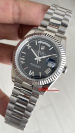 Rolex Day Date Siyah Kadran 228239 Black Roman Dial 40mm Replika Saat