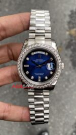 Rolex Day Date Taşlı Mavi 128239 Blue Diamond
