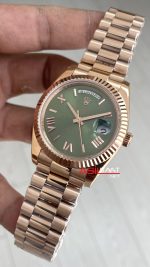 Rolex Day Date Yeşil 228235 Olive Green 40mm Rose Replika Saat