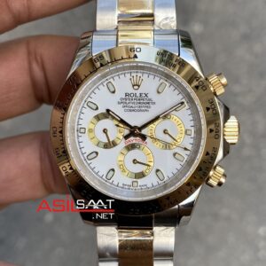 Rolex Daytona Beyaz 116503 Two Tone Replika Saat