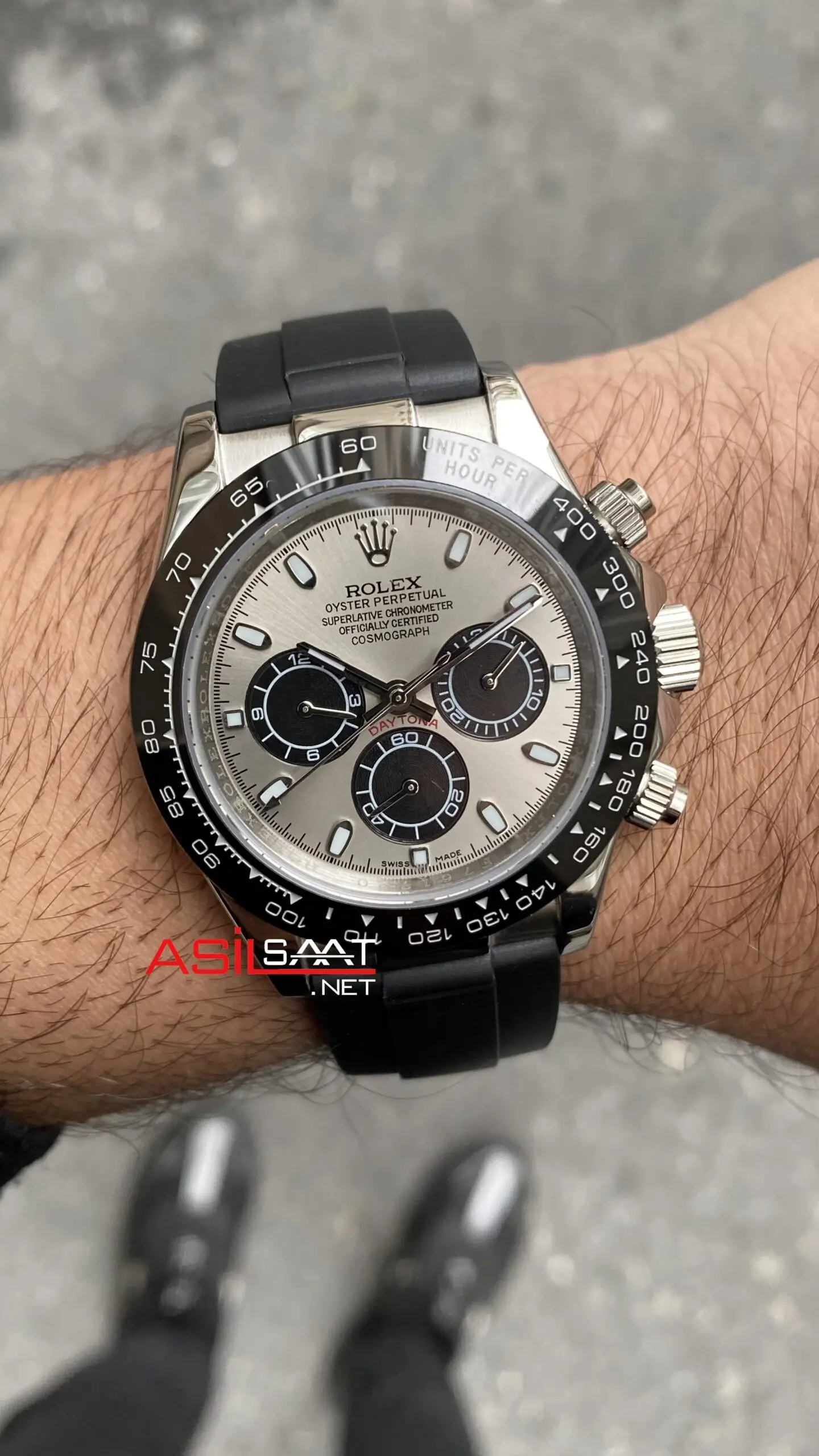 Rolex daytona white gold rubber deals