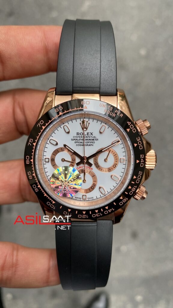 Rolex daytona rose gold white dial store