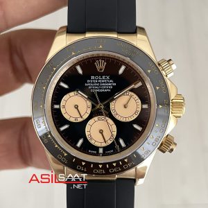 Rolex Daytona Paul Newman 126518LN Gold Oysterflex 40mm Replika Saat