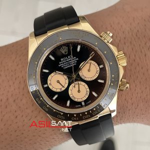 Rolex Daytona Paul Newman 126518LN Gold Oysterflex 40mm Replika Saat