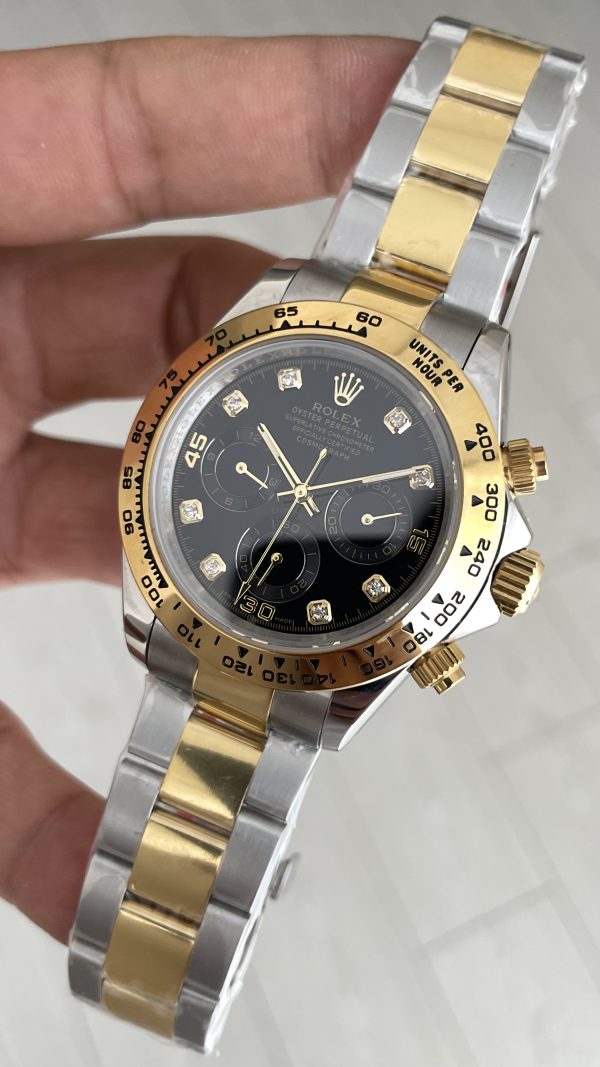 Rolex Daytona Siyah Taşlı 116503 Two Tone Gold 40mm Replika Saat Rolex Daytona Siyah Taşlı 116503 Two Tone Gold 40mm Replika Saat