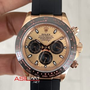 Rolex Daytona Sundust 126515LN Everose Oysterflex 40mm Replika Saat