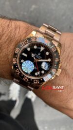 Rolex Gmt Master II 40 mm Everose Replika Saat ROLG005