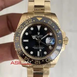 Rolex Gmt Master II Gold Green Arrow 116718LN Oyster 40mm Replika Saat