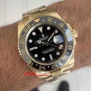 Rolex Gmt Master II Gold Green Arrow 116718LN Oyster 40mm Replika Saat