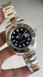Rolex Gmt Master II Green Arrow 116713LN Two Tone Gold 40mm Replika Saat