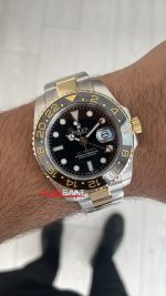 Rolex Gmt Master II Green Arrow 116713LN Two Tone Gold 40mm Replika Saat