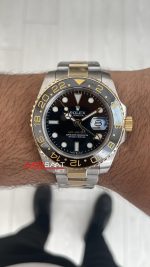 Rolex Gmt Master II Green Arrow 116713LN Two Tone Gold 40mm Replika Saat