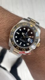Rolex Gmt Master II Green Arrow 116713LN Two Tone Gold 40mm Replika Saat