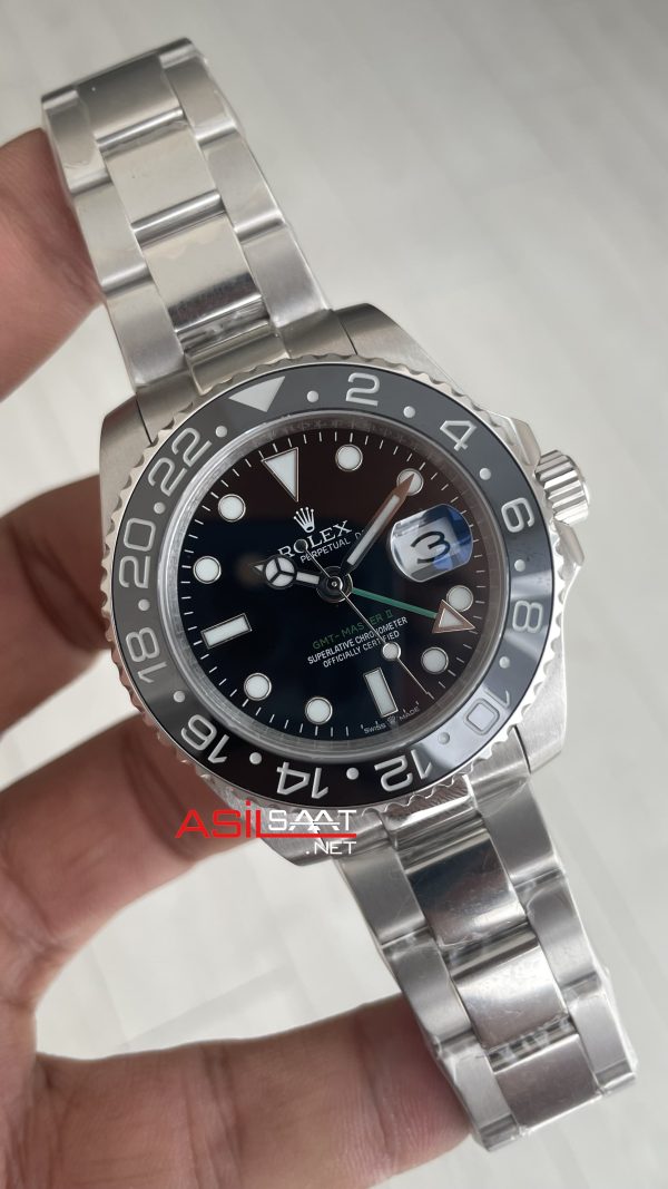Rolex Green Arrow Gmt Master II 116710LN Oyster 40mm Replika Saat Rolex Green Arrow Gmt Master II 116710LN Oyster 40mm Replika Saat