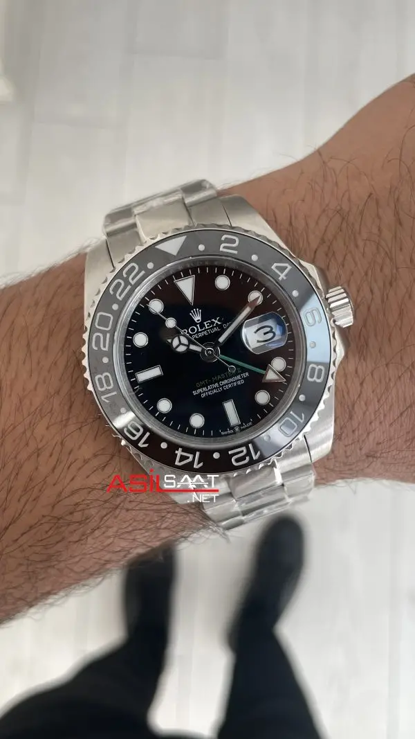 Rolex Green Arrow Gmt Master II 116710LN Oyster 40mm Replika Saat Rolex Green Arrow Gmt Master II 116710LN Oyster 40mm Replika Saat