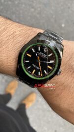 Rolex Milgauss PVD Siyah 116400GV Replika Saat