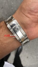 Rolex Milgauss Z Blue Mavi Kadran 40 mm 116400 Blue Silver Replika Saat ROLMI002