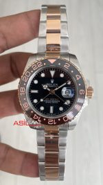 Rolex Root Beer Gmt Master II 126711CHNR Two Tone Rose 40mm Replika Saat