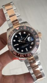 Rolex Root Beer Gmt Master II 126711CHNR Two Tone Rose 40mm Replika Saat