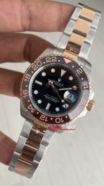 Rolex Root Beer Gmt Master II 126711CHNR Two Tone Rose 40mm Replika Saat