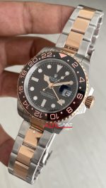 Rolex Root Beer Gmt Master II 126711CHNR Two Tone Rose 40mm Replika Saat