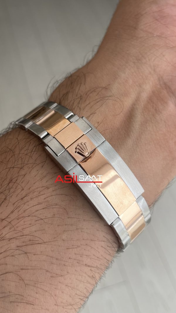 Rolex Root Beer Gmt Master II 126711CHNR Two Tone Rose 40mm Replika Saat Rolex Root Beer Gmt Master II 126711CHNR Two Tone Rose 40mm Replika Saat