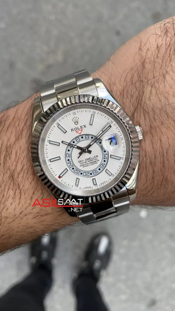 Rolex Sky Dweller Beyaz 326934 Oyster Replika