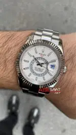 Rolex Sky Dweller Beyaz 326934 Oyster Replika
