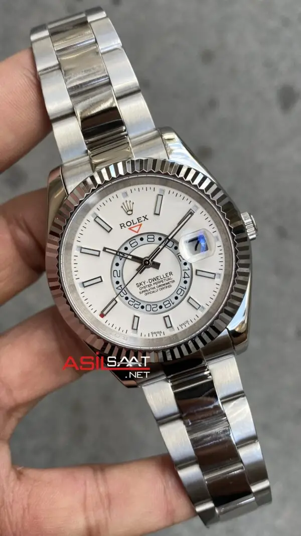 Rolex Sky Dweller Beyaz 326934 Oyster Replika