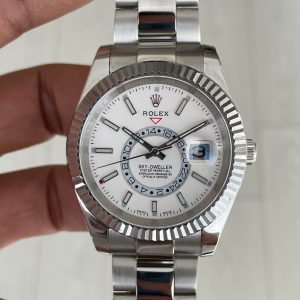 Rolex Sky Dweller Beyaz 336934 Oyster 42mm Replika Saat