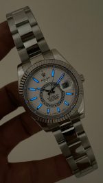 Rolex Sky Dweller Beyaz 336934 Oyster 42mm Replika Saat