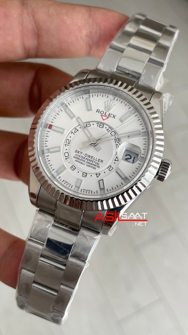 Rolex Sky Dweller Beyaz 336934 Oyster 42mm Swiss ETA Saat Rolex Sky Dweller Beyaz 336934 Oyster 42mm Swiss ETA Saat