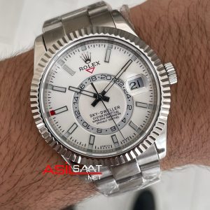 Rolex Sky Dweller Beyaz 336934 Oyster 42mm Swiss ETA Saat