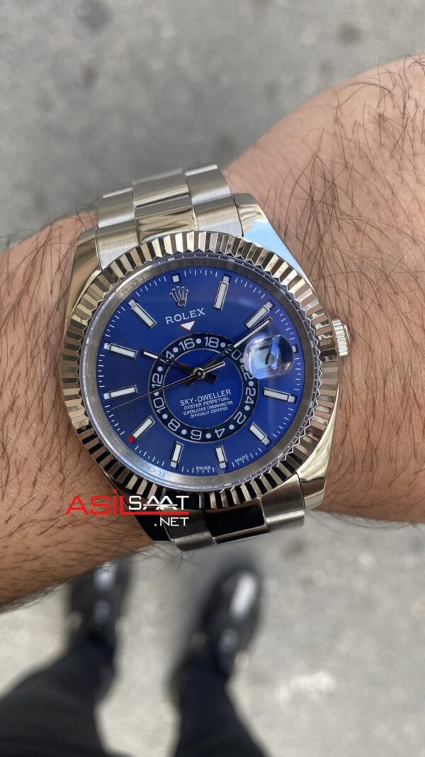 Rolex Sky Dweller Mavi 326934 Oyster Replika Saat