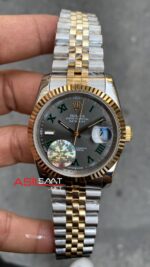 Rolex Wimbledon Datejust 36 mm Lady 126333 Jubilee Silver Gold RBA083