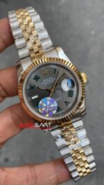 Rolex Wimbledon Datejust 36 mm Lady 126333 Jubilee Silver Gold RBA083