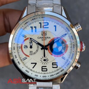 TAG Heuer BMW Silver Beyaz Kadran