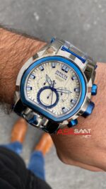 Invicta Magnum Reserve Zeus Bolt Beyaz Kadran 52 mm 20112 Blue Replika Saat IMA002