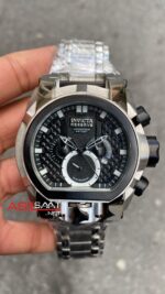 Invicta Magnum Reserve Zeus Bolt Kadran Siyah 52 mm 20110 Silver Replika Saat IMA001