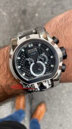 Invicta Magnum Reserve Zeus Bolt Kadran Siyah 52 mm 20110 Silver Replika Saat IMA001