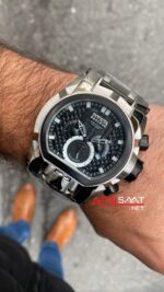 Invicta Magnum Reserve Zeus Bolt Kadran Siyah 52 mm 20110 Silver Replika Saat IMA001