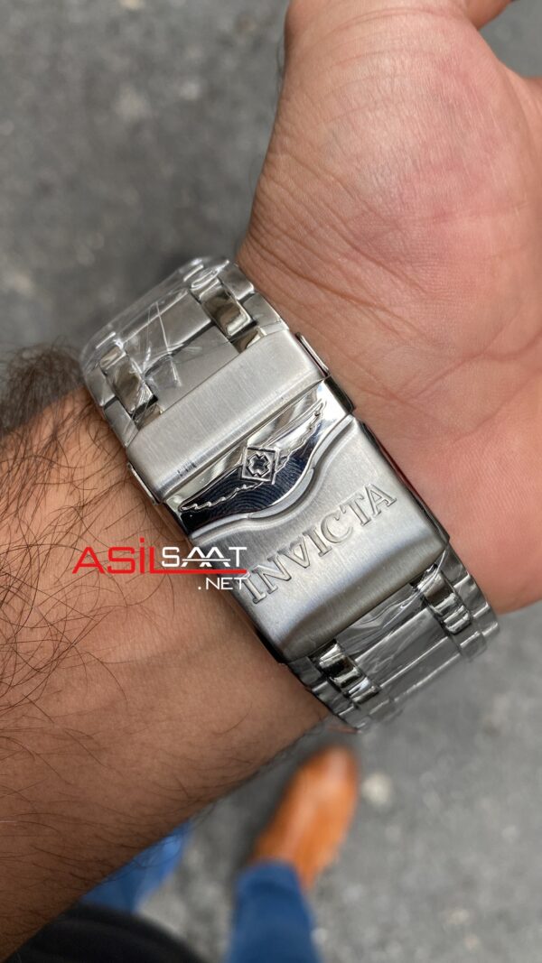 Invicta Magnum Reserve Zeus Bolt Kadran Siyah 52 mm 20110 Silver Replika Saat IMA001