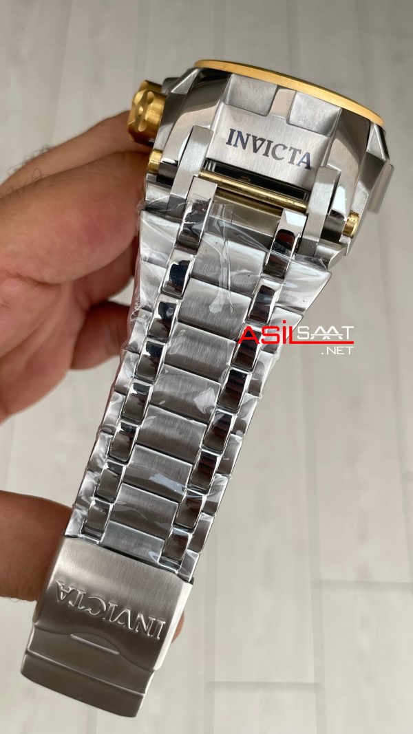 Invicta Magnum Zeus Bolt Reserve Sarı Kadran 52mm Two Tone Gold Replika Saat Invicta Magnum Zeus Bolt Reserve Sarı Kadran 52mm Two Tone Gold Replika Saat