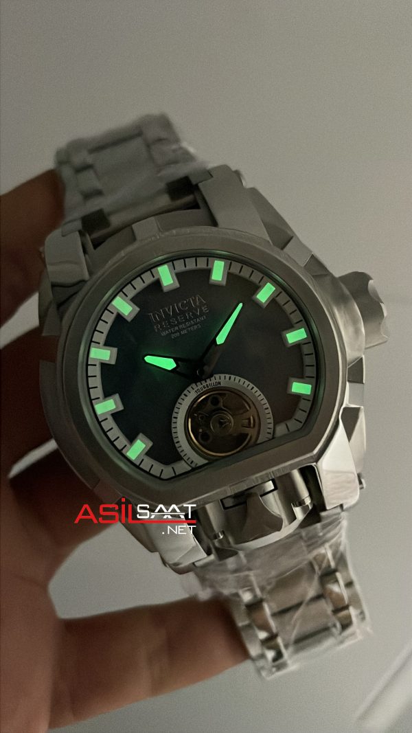 Invicta Magnum Zeus Bolt Reserve Tourbillon 52mm Mavi Sedef Kadran Replika Saat