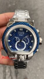 Invicta Reserve Bolt Zeus Magnum Chronograph Mavi Kadran 52 mm Silver Replika Saat IMA010