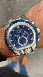 Invicta Reserve Bolt Zeus Magnum Chronograph Mavi Kadran 52 mm Silver Replika Saat IMA010