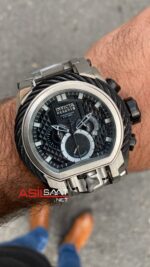 Invicta Reserve Bolt Zeus Magnum Siyah Kadran 52 mm 26446 Silver Replika Saat IMA009