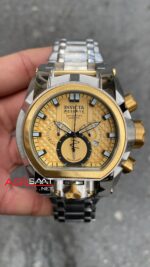 Invicta Reserve Magnum Zeus Bolt Chronograph Sarı Kadran 52 mm 25210 Silver Gold Replika Saat IMA005