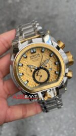 Invicta Reserve Magnum Zeus Bolt Chronograph Sarı Kadran 52 mm 25210 Silver Gold Replika Saat IMA005